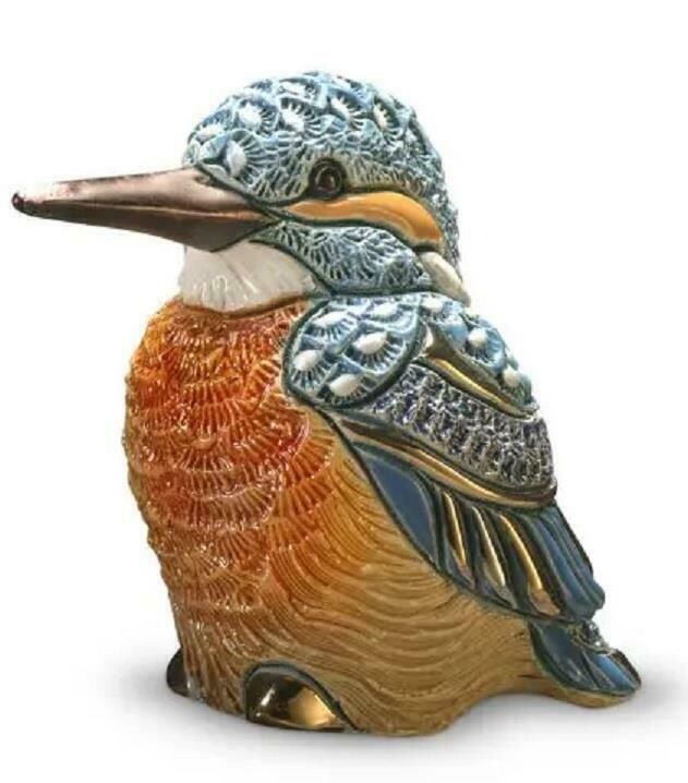 Kingfisher Bird Artesania Rinconada De Rosa New 2021 Figurine F232 Uruguay Gift Boxed