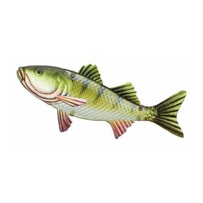 Perch Fish Wall Decor Metal Glass Garden Indoor Outdoor Weather Resistant