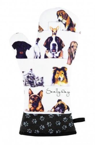 Scallywags Dog Breed Ashdene Australia Cotton Oven Glove Mitt