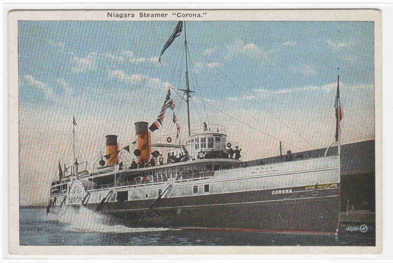 Steamer Corona Niagara Lines Canada 1920c postcard