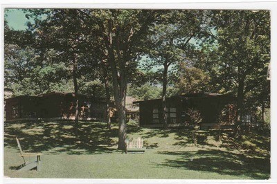 Lakefront Cottages George Williams College Camp Lake Geneva Wisconsin postcard