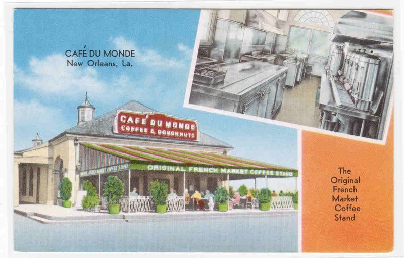 Cafe Du Monde Coffee Stand New Orleans Louisiana postcard