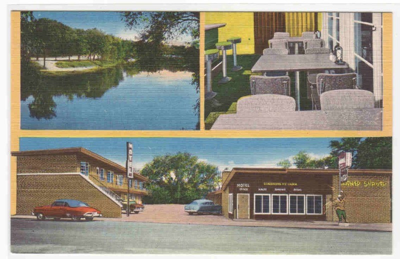 City Motel US 33 South Bend Indiana linen postcard