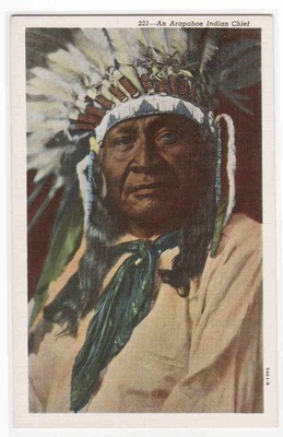 Arapahoe Indian Chief Native American postcard