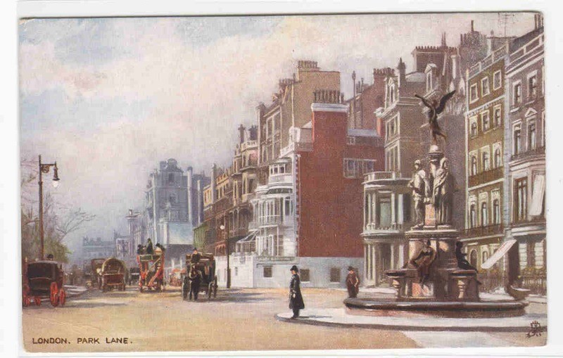 Park Lane London UK 1910c Tuck postcard