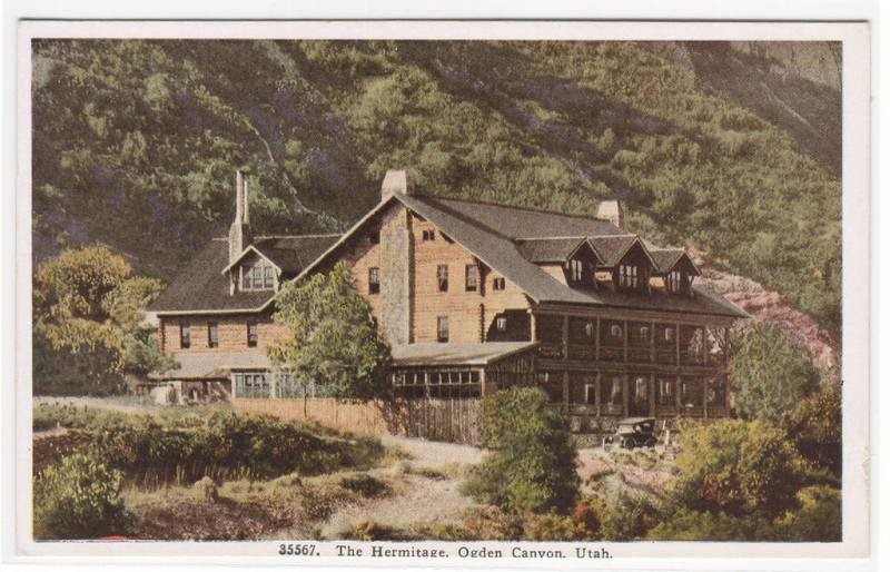 The Hermitage Ogden Canyon Utah 1920s postcard