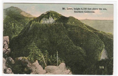 Mt Lowe Circular Streetcar &amp; Incline Railroad California 1916 postcard
