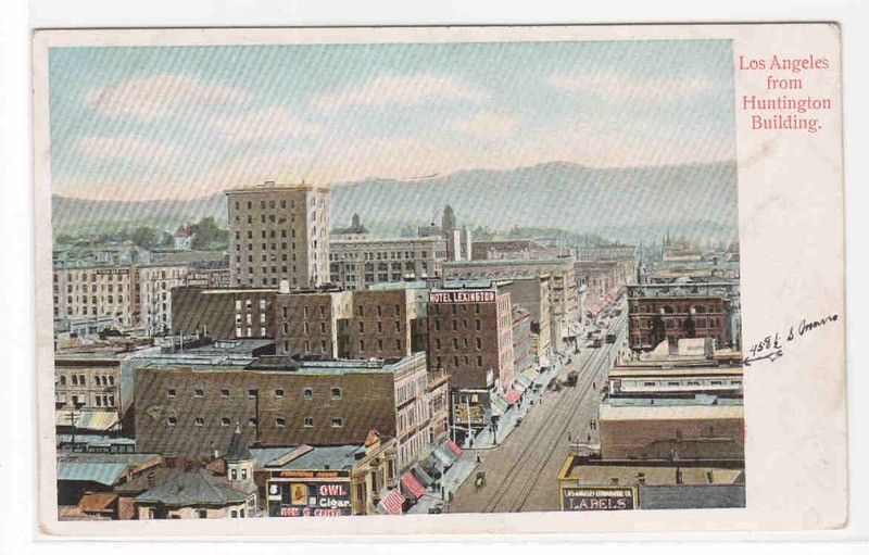 Panorama Los Angeles California 1905c postcard