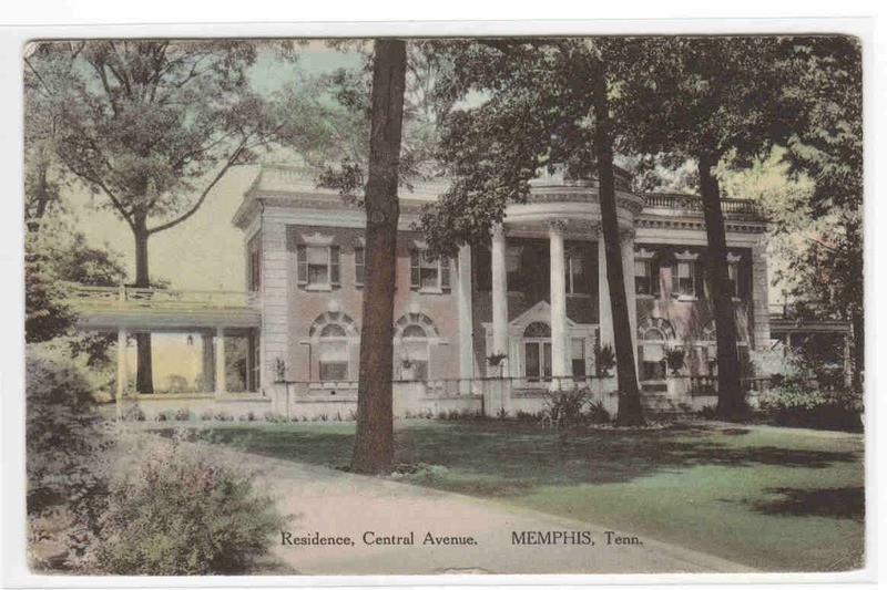 Central Avenue Home Memphis Tennessee 1910c Albertype postcard