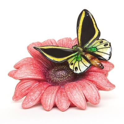 Big Sky Carvers Stonecast Yellow Quinceanera Butterfly Figurine