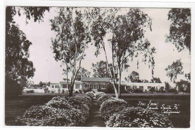 The Inn Rancho Santa Fe California 1948 RPPC Real Photo postcard