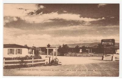 Frontier Motel Highway 86 US 666 Willcox Arizona postcard