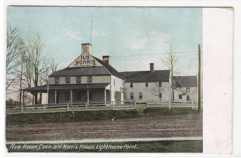 Old Morris House Lighthouse Point New Haven Connecticut 1909 postcard