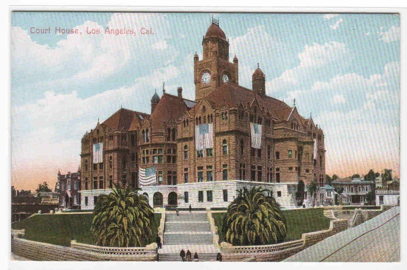 Court House Los Angeles California 1910c postcard