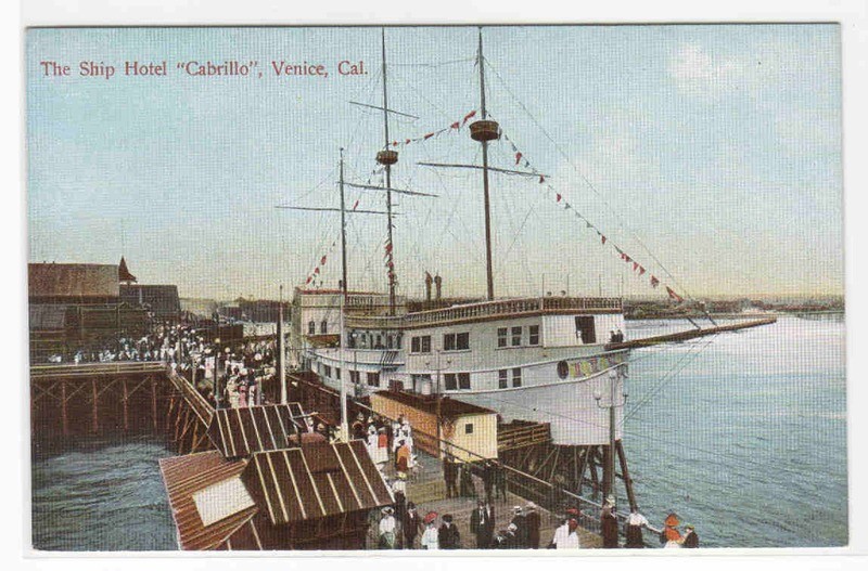 Ship Hotel Cabrillo Venice California 1910c postcard