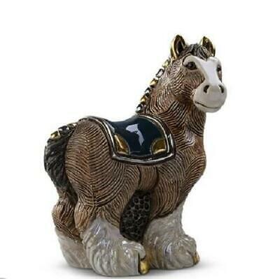 Clydesdale Horse Artesania Rinconada 2016 Figurine F191 De Rosa Gift Box Uruguay