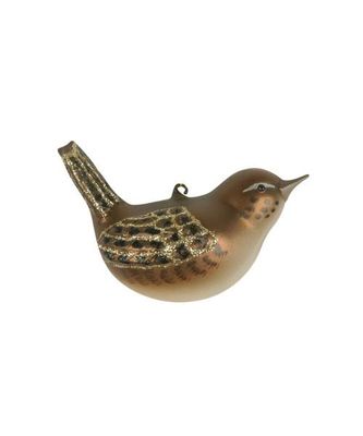 House Wren Blown Glass Handcrafted Bird Cobane Christmas Ornament