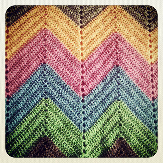 Manta de ganchillo para sofá, &quot;South west&quot; (crochet blanket)