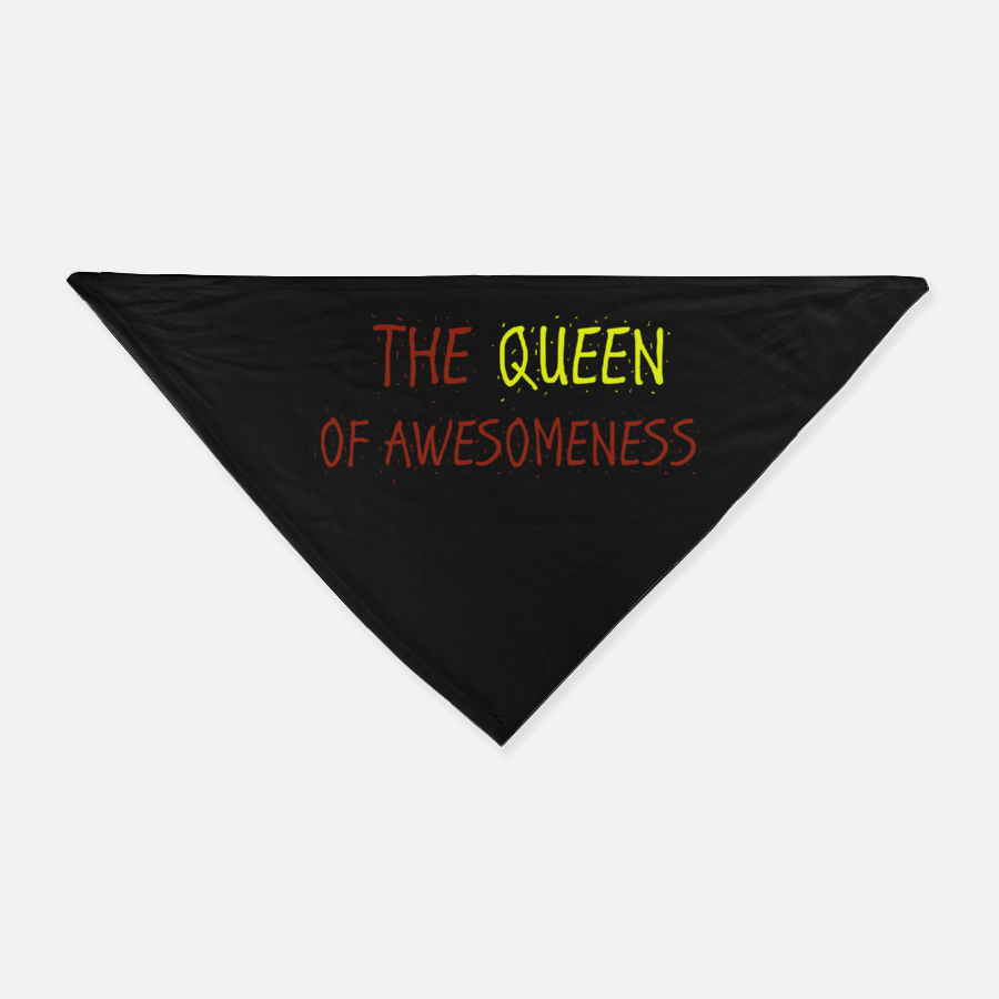 Queen Of  Awesomeness Dog Bandana
