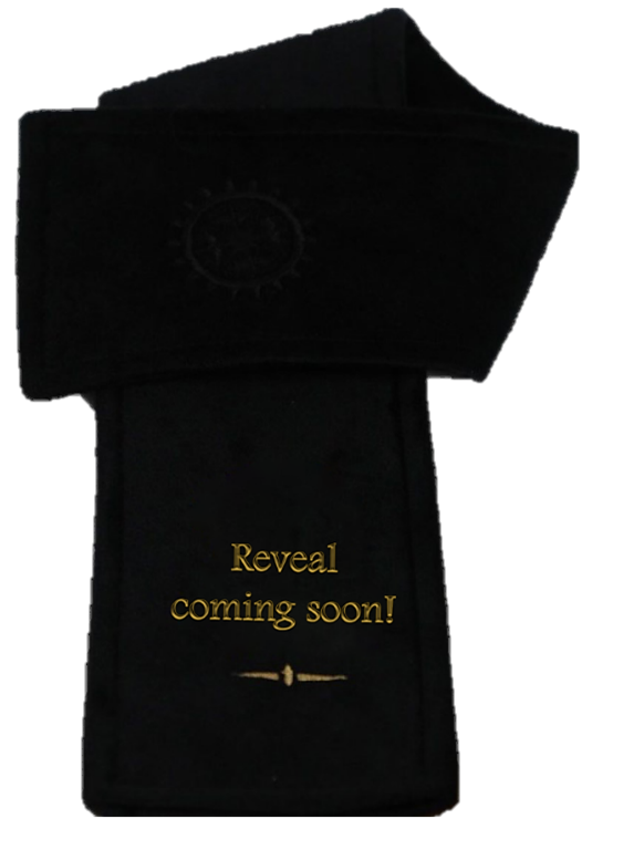 CHAPTER II BK MARK (Bk 3) - EXQUISITELY EMBROIDERED VELVET BOOKMARK - Estimated despatch 1- 4wks.