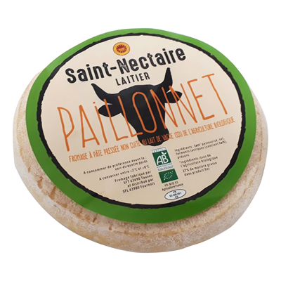Saint-Nectaire AOP BIO Paillonnet, 1.8 kg - Fromage au lait pasteurisé de vache issu de l'agriculture biologique