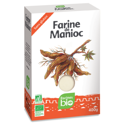 Farine de manioc Bio sans gluten - 20 cartons soit 8 kilo