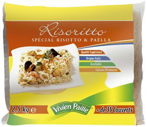 Riz pour Paella et Risotto - Qualité supérieure - Italie - 2.5kg
