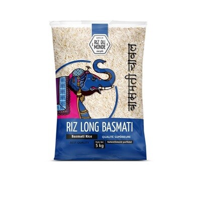 Riz long Basmati - sac de 5 kg