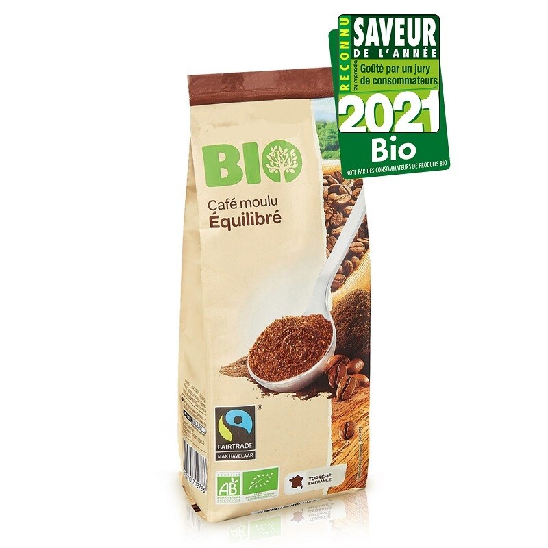 Café Bio moulu 100% Arabica Equilibré - 250g