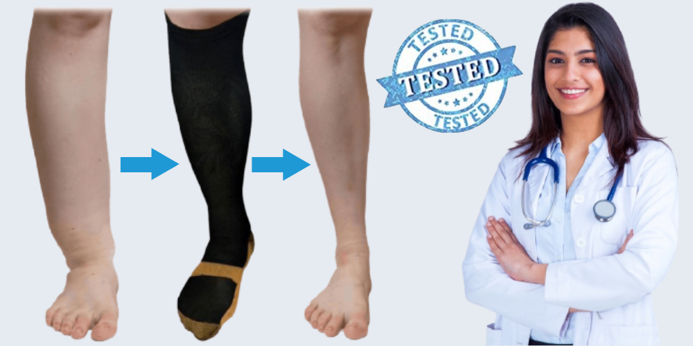 Chaussettes de compression pour Jambes lourdes Douleurs plantaires circulation sanguine CareSocks