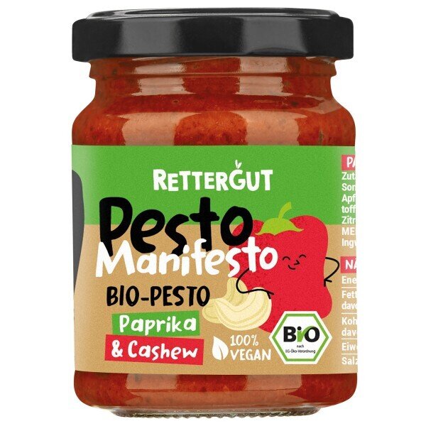 Rettergut PESTO paprika cashew, ORGANIC, 120g