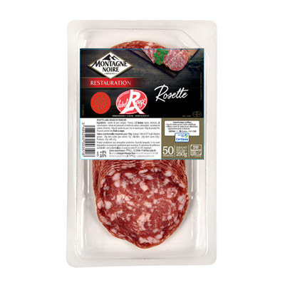 Rosette Label rouge, en 50 tranches, 250 g, Montagne Noire, Saucisson sec Label rouge