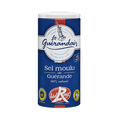 Sel de Guérande moulu Label Rouge IGP, France, 250 g - Excellent sel marin de table