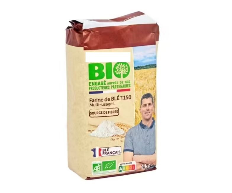 Farine de blé bio T150 multi usages, 1kg
