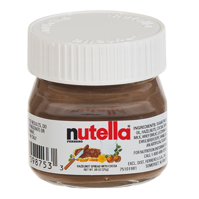 Pâte à tartiner mini-pot Nutella, 25 g - Lot de 64 pots Nutellino