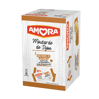 Moutarde de Dijon Amora - 350 dosettes de 5 ml