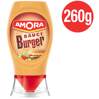 Sauce burger Amora 260g - Sauce idéale pour donner à vos hambugers et vos plats leur goût authentique