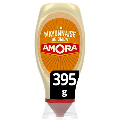 Mayonnaise de Dijon Amora, flacon souple 395g - Sans conservateur