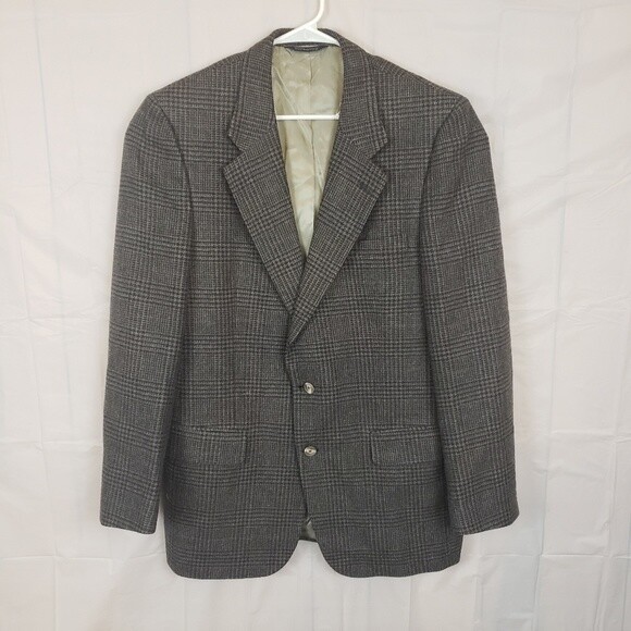 Burberry Plaid Blazer Size 40 Regular