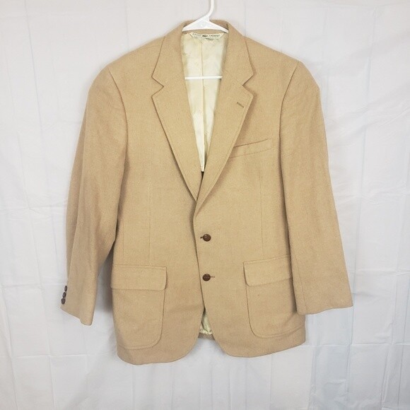 Vintage Izod Lacoste Camel Hair Blazer 44 Regular