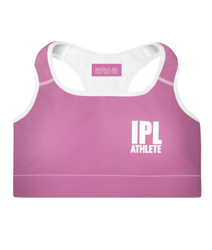 IPL Athlete Pink Removable Padding Sports Bra