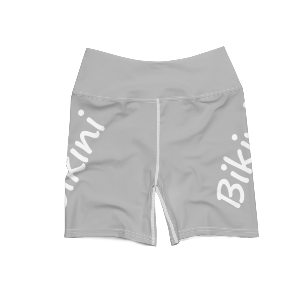 Natural Bikini Magazine Logo Grey 2 Yoga Shorts