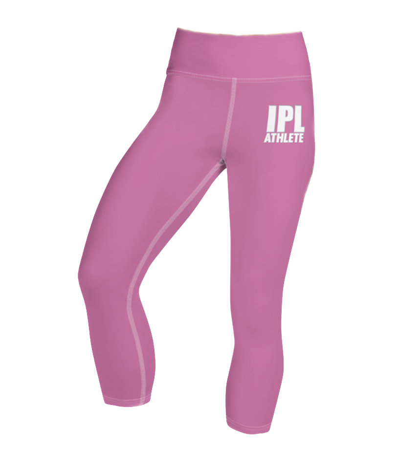 IPL Athlete Pink Yoga Capri Leggings