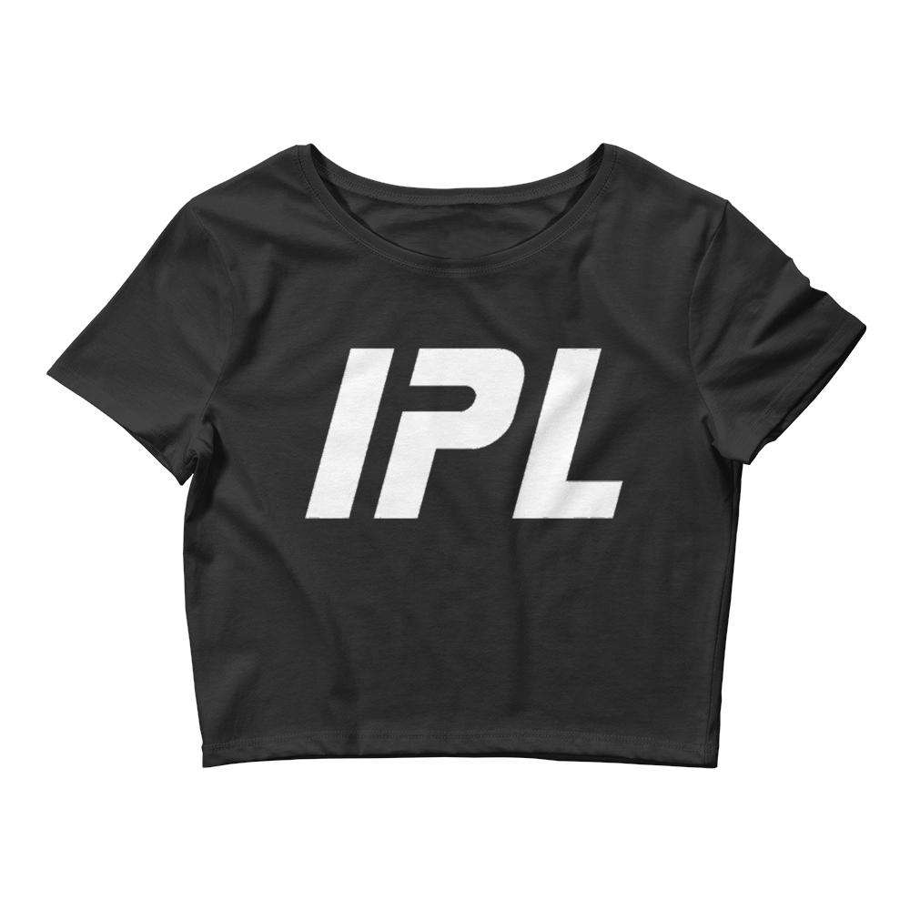 IPL Logo Women’s Black Crop Tee