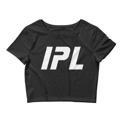 IPL Logo Women’s Black Crop Tee