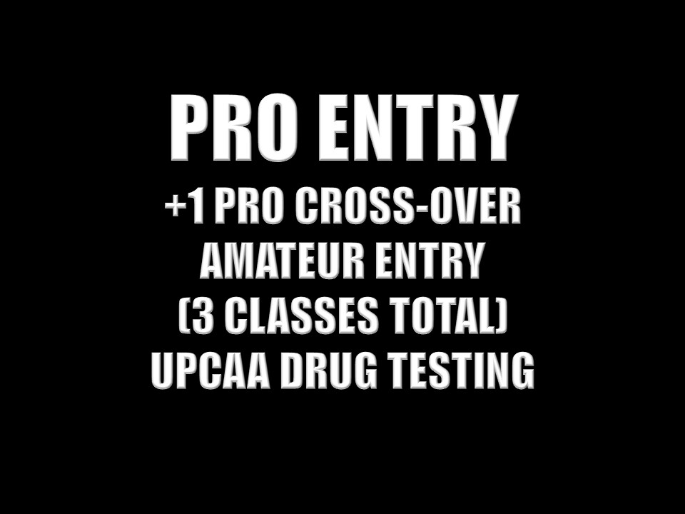 SOUTHWESTGRANDPRIX2022 - PROFESSIONAL ENTRY + ONE PROFESSIONAL CROSSOVER CLASS | AMATEUR ENTRY | DRUG TESTING
