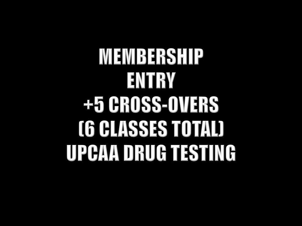 SOUTHWESTGRANDPRIX2022 - ANNUAL MEMBERSHIP + AMATEUR ENTRY + FIVE AMATEUR CROSSOVER CLASSES | DRUG TESTING
