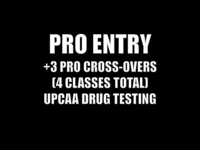2022 APEX VI PROFESSIONAL ENTRY + THREE PROFESSIONAL CROSSOVERS + DRUG TESTING