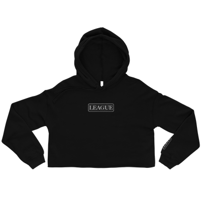IPL Embroidered &quot;LEAGUE&quot; Patch Signature Crop Hoodie
