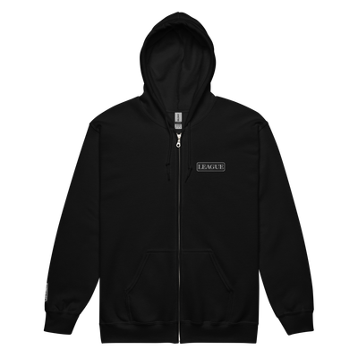 IPL Embroidered &quot;LEAGUE&quot; Patch Men&#39;s Zip Hoodie
